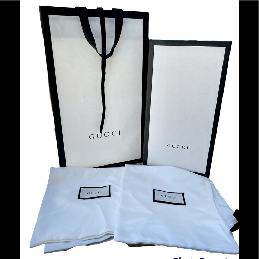 Gucci Brand New Sneaker box , 2 dust clothes and bag